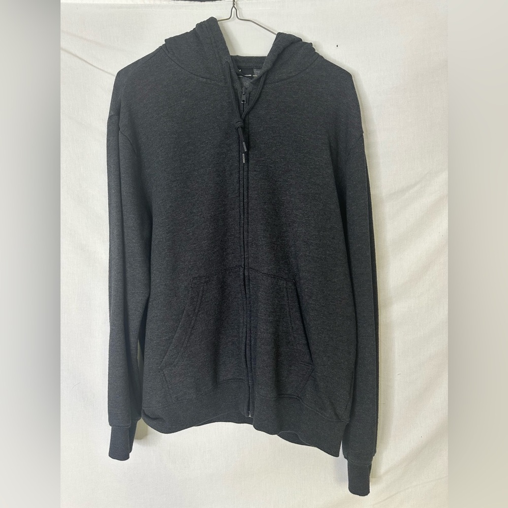 Grey full zip up hoodie HM m